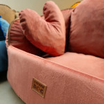 Pelech pre psy s vankúšikom GD01 S/M broskyňový